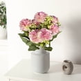thumbnail image 4 of Moocorvic 7 Heads Artificial Peony Bouquet - Faux Blush Pink Cloud Lotus Flowers - Realistic Silk Floral Stems for Wedding Centerpieces, Home Table Decor & Vase Filler, 4 of 7