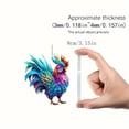 thumbnail image 3 of Christmas Tree Pendant Big Rooster Shape Hanging Backpack Car Pendant Home Decoration Car Ornaments/ Big Rooster Acrylic Pendant, 3 of 8