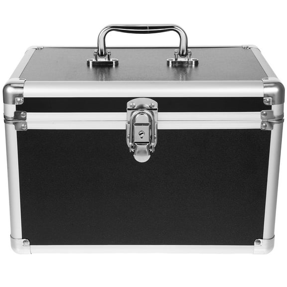 OUNONA  Storage Cosmetic Case Cosmetics Makeup Organizer Display Cases Bag Travel Toiletries Black