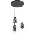 thumbnail image 2 of Woodbridge Lighting 13224MEB-M20MTC Venezia 3-Light Multi-Light Pendant, Metallic Bronze, 2 of 4