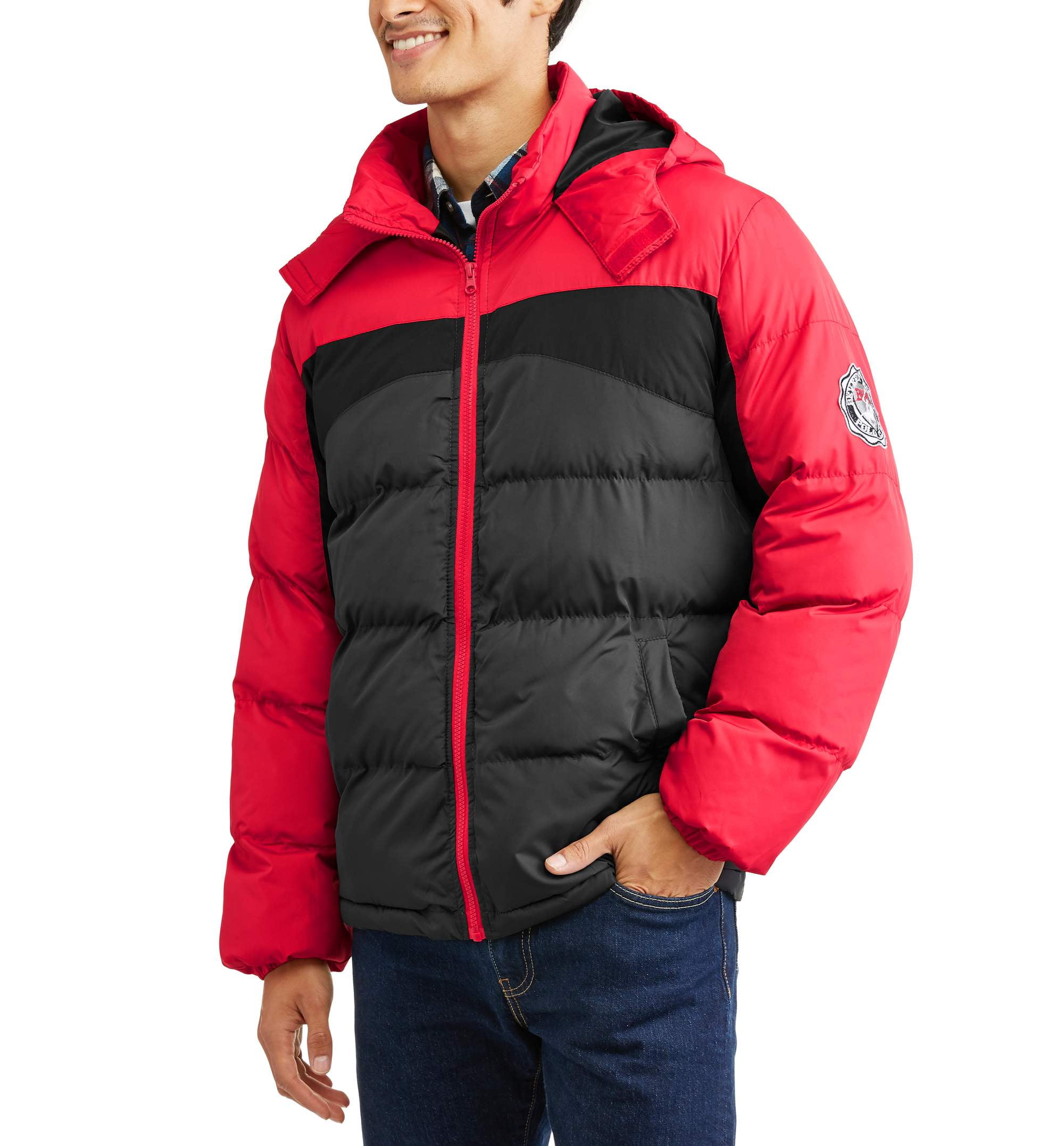 Beverly hills polo club big men's bubble color block jacket, 2XL