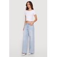 thumbnail image 2 of Women's Almost Famous Rhinestone Wide Leg Jeans, 2 of 4