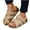Beige, variant on HaiMao Women's Flat Sandals Clearance - Criss-Cross Footbed Sandals with Faux Leather Slide for Summer Comfort Brown 12(43)