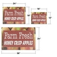 thumbnail image 3 of Farm Fresh Honey Crisp Apples Vinyl Decal 5 Pack of 24 Inch x 36 Inch Weatherproof Heavy-Duty Adhesive Backing | Sweet and Juicy, Locally Grown, Orchard Fresh | Made in USA, 3 of 6