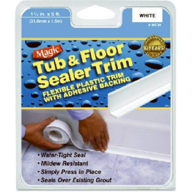 Magic Tub Floor L Caulk Strip, Best Caulking Tape For Bathtub