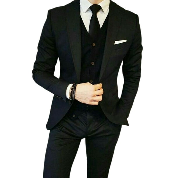 Traje Italiano Slim Hombre Gris Plomo, Promoción Imperdible Deng Xun unisex