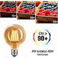 thumbnail image 3 of Vintage E27 LED Bulb, Vintage E27 Bulb 4W G80, Vintage E27 Bulb Warm White 2700K, Vintage LED Bulb Ideal for Pendant Lamp, Table Lamp, Wall Lamp - 4 P, 3 of 4