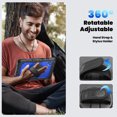 thumbnail image 6 of For Samsung Galaxy Tab A9 Case 8.7 inch, 360 Rotating Shockproof Cover with Stand, Screen Protector, Shoulder Strap (2023, SM-X110/X115/X117), Dark Blue PC, 6 of 7
