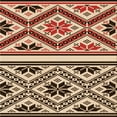 thumbnail image 1 of Ahgly Company Machine Washable Indoor Square Transitional Pastel Orange Area Rugs, 8' Square, 1 of 7