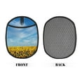 thumbnail image 2 of Pofeuu Blooming Sunflower Field Print Silicone Pot Mat Mitten With Hanging Loop Heat Resistant Oven Mitts Non-Slip Bbq Baking Smoking Potholders, 2 of 7