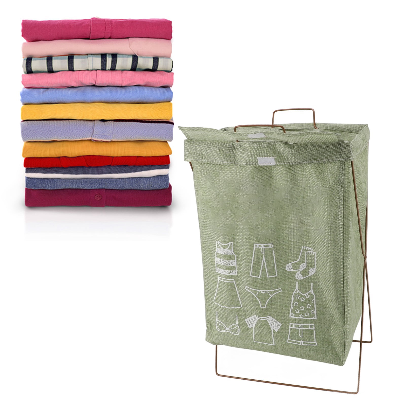 Miracsnail Large Sorter Laundry Basket, 120L Clothes Hamper With