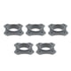 thumbnail image 4 of 5 piezas de soporte de rodillo antideslizante para micrófono, anillo redondo para micrófono gris, 4 of 7