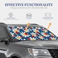 thumbnail image 2 of Lsque Daisies With Ladybugs 2 PCS Windshield Sun Shade | CarFoldable Window Covers | Car Accessories Reflect UV for Universal Cars SUV Truck | Small, 2 of 7