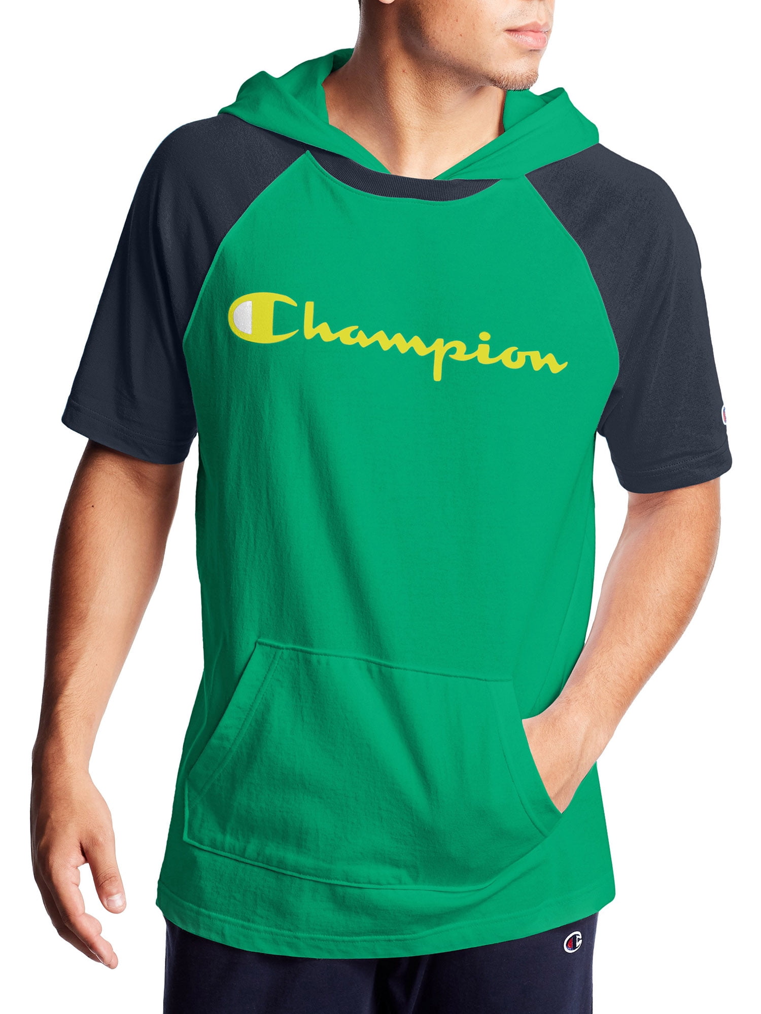 champion short sleeve sweatshirt mens