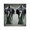 thumbnail image 3 of Camiseta de manga corta de verano 24/25 para hombre, con estampado 3D de Cristiano Ronaldo n.º 7, transpirable, cómoda y absorbente del sudor, de manga corta, 3 of 5