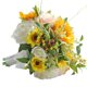 thumbnail image 4 of Diámetro: 26 cm, altura: 28 cm girasol flor artificial rosa ramo de novia, 4 of 5