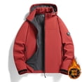 thumbnail image 4 of Unir Windproof Lined Hooded Sports Jacket for Unisex, Full Zip Long Sleeve with Pockets, Casual Everyday Outdoor Outerwear, 1 Piece, M-6XL, Plus Size Friendly, 4 of 4