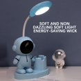 thumbnail image 4 of Deeceymbur Usb Rechargeable Desk Lamp with Pencil Sharpener Astronaut Style Adjustable Light Portable Table Lamp Eye Friendly Home Office Use Study Lamp Bedside Light 360 Degree Rotation Dimmable, 4 of 8