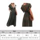 thumbnail image 2 of Vestido Vestido largo informal para mujer, sin espalda, suelto, largo, con volantes, manga, traje de vacaciones Cgtredaw ejercito verde Única para Mujer, 2 of 8