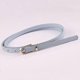 thumbnail image 1 of Color: Light Blue Decorative Dress With Sweater Thin Belt Ladies Versatile Pin Buckle Pu Small Belt Korean Belt, 1 of 2