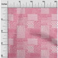 thumbnail image 2 of oneOone Rayon Pink Fabric Geometrical Craft Projects Decor Fabric Printed By The Yard 56 Inch Wide, 2 of 4
