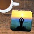 thumbnail image 2 of Yoga Wooden Cork Coasters Gift Set of 4 by Nature Wonders | Nature Wildlife Decor - 95385C-S4, 2 of 6