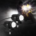 thumbnail image 3 of 2 piezas de LED de motocicleta de colores, resistente al agua, súper brillante, aleación de aluminio, luz de conducción universal IP67, se Soledad Focos de moto, 3 of 10