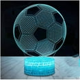 thumbnail image 1 of Football 3d Lamp, Led Night Light Illusion Lamps 7 Colors Changing, 1 of 5