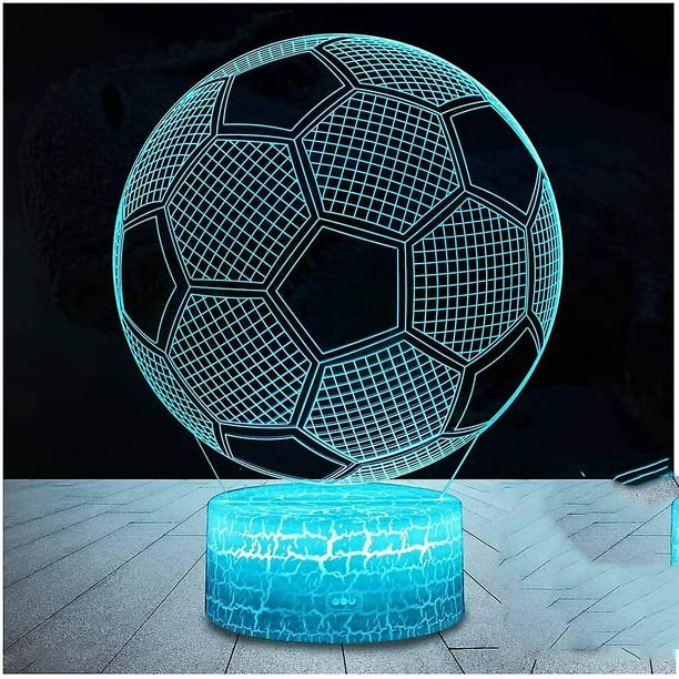 Lampe de Football 3d, Lampes d'Illusion de Lumière de Nuit Led 7
