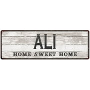 ALI Home Sweet Home Country Look Gift 6x18 Metal Sig 206180045015