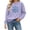 Purple, variant on gbyLJF Women's Snowflake Christmas Sweatshirt Fuzzy Long Sleeve Holiday Tops Festival Travel Fleece Warm Pullover