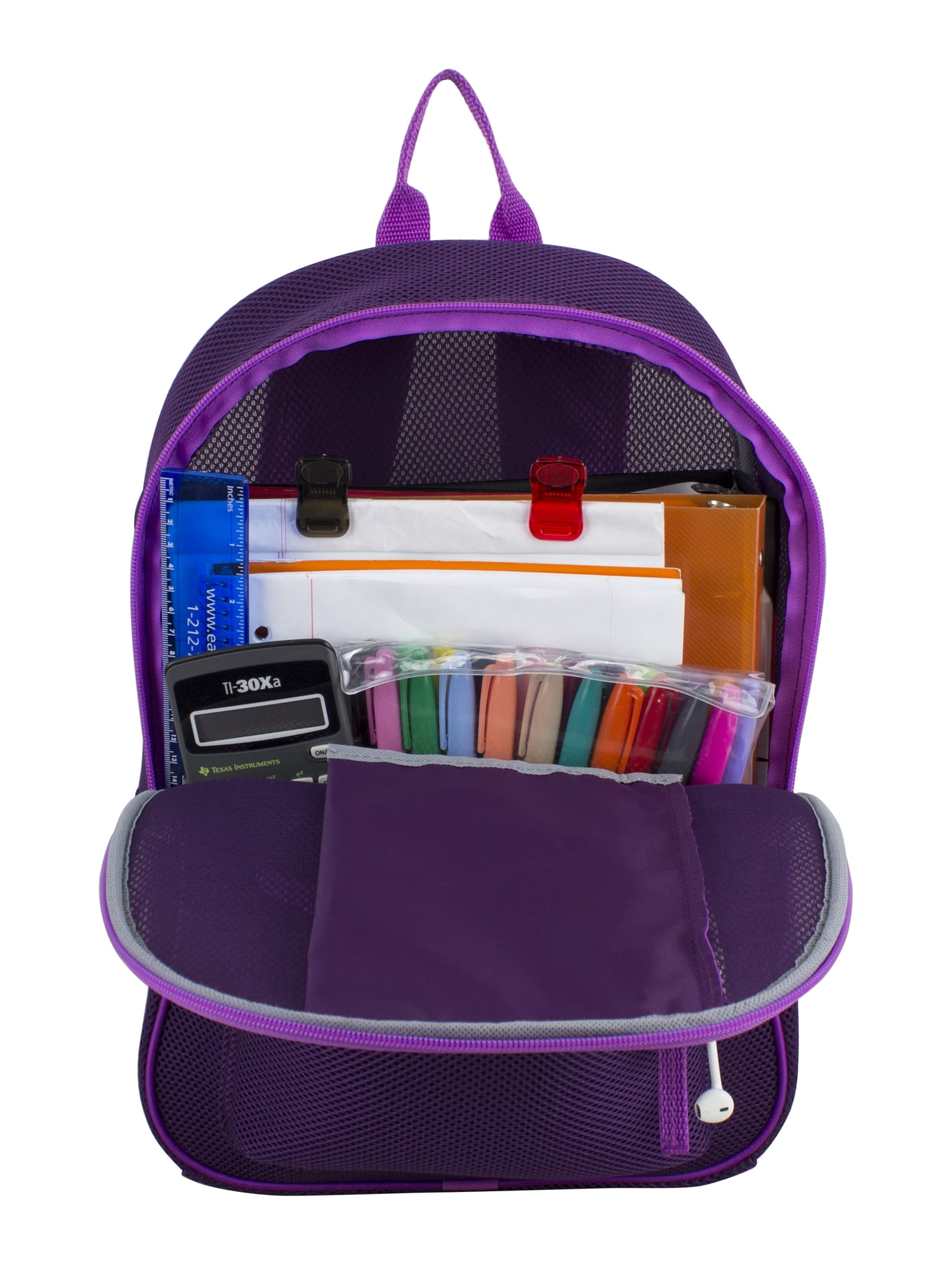 Eastsport Unisex Elevated Lifestyle Mesh Backpack, Berry Parfait