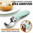 thumbnail image 3 of Cuchara para helado: acero inoxidable 18/8 resistente con mango de agarre suave, 3 of 7