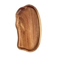 thumbnail image 2 of Cuencos de madera Plato de postre de madera Organizador de compañeros Bandeja de servir de forma irregular S, 2 of 9