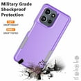 thumbnail image 7 of For Moto G 5G 2025 Case, 2 in 1 PC Phone Case for Motorola G 5G 2025 Case, Njjex Heavy Duty Rubber & Rugged Shockproof Full Body Protection Case Cover - Purple, 7 of 7