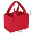 thumbnail image 2 of PENGXIANG 6 Girds Protable Felt Wine Storage Bag with Comfortable Carry Handle Large Bottle Carrier, 2 of 7