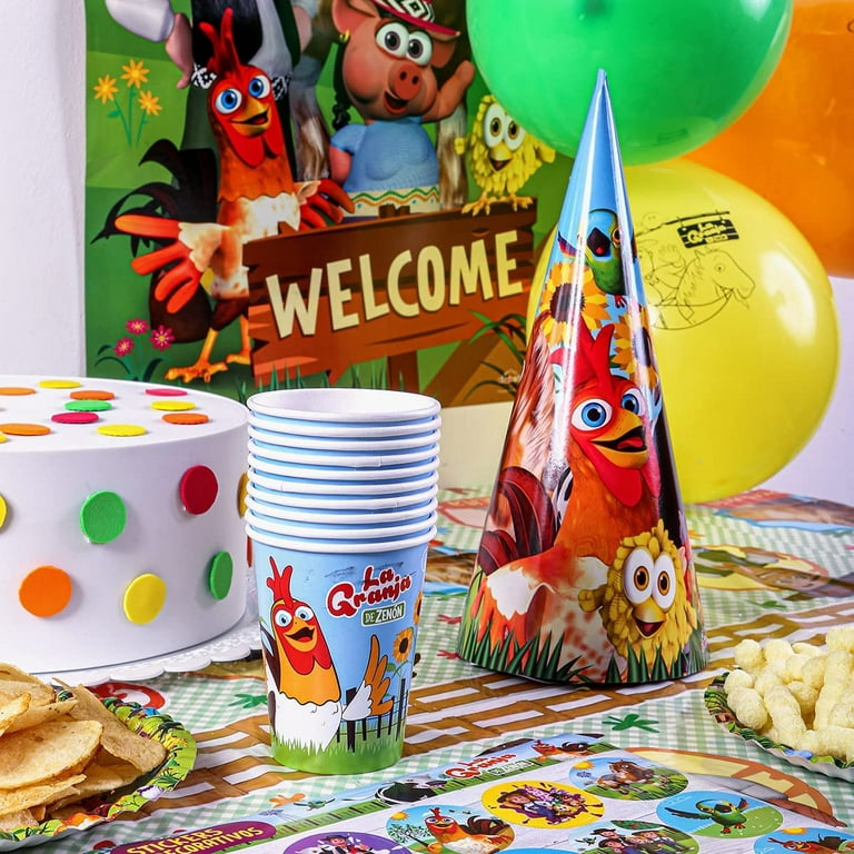  LA GRANJA DE ZENON Supply Birthday  Party Decorations Set  serves 10 for Creating Theme Party : Toys & Games