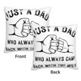 thumbnail image 3 of Solo un papá que siempre regresaba con las fundas de almohada de terciopelo de leche, fundas de almohada decorativas suaves y acogedoras con cremallera oculta para dormitorio, sofá, sillón, funda de, 3 of 8