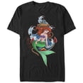 thumbnail image 4 of Men's The Little Mermaid Ariel Anchor Graphic Tee Black Large, 4 of 4