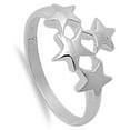 thumbnail image 4 of High Polish Star Cross Galaxy Ring .925 Sterling Silver Band Jewelry Female Male Unisex Size 7, 4 of 4