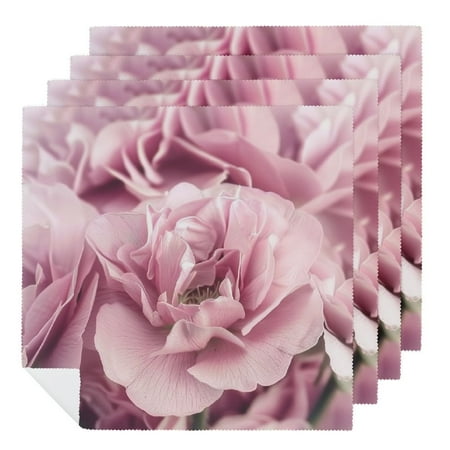 

Leisuo Flowers Cloth Napkins Polyester Gift Dinner Napkin for Dining Table Kitchen Daily Party Housewarming Farmhouse Decor 4 PCS