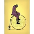 thumbnail image 2 of Rogan, Mark 19x24 Gold Ornate Wood Framed with Double Matting Museum Art Print Titled - Sloth Penny Farthing, 2 of 4