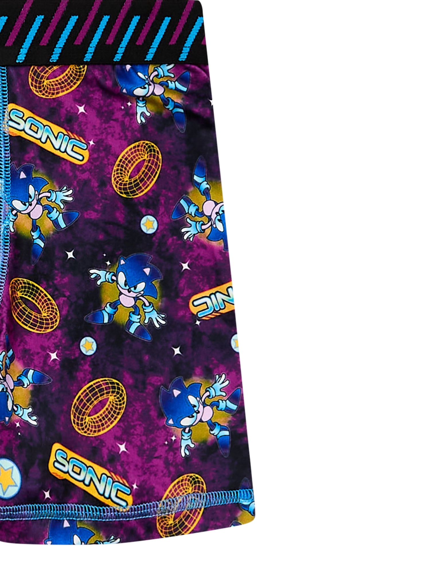 SEGA Sonic the Hedgehog Boy's Boxer Brief Underwear, 4-Pack, Sizes XS-XL