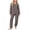 Gray, variant on SERTGUTR Girls' Fleece Set Crewneck Long Sleeve Top Jogger Pants 3D Textured Warm Fall Winter Homewear Outfit
