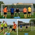 thumbnail image 4 of SLSY Steel Soccer Goals, 18x7/21x7/24x8 ft Soccer Goals for Backyard, Full Size Soccer Goal for Teens & Adults Training, 4 of 6