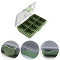 thumbnail image 2 of Caja de cebo para aparejos de pesca, equipo de contenedor de cebo para señuelos de peces (8 rejillas), 2 of 3