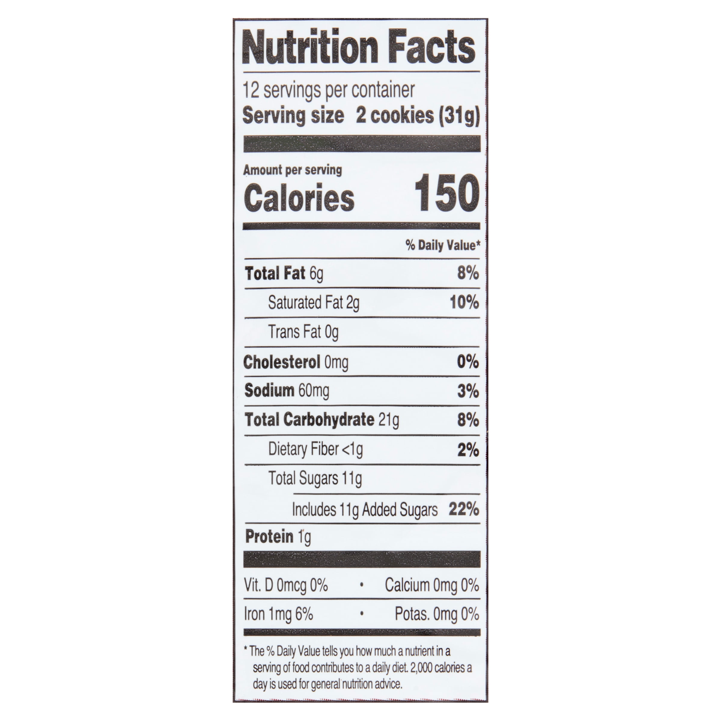 Great Value Chocolate Chip Chewy Cookies, 13 oz