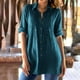 thumbnail image 2 of Vestidos Casuales Para Mujer, Blusas De Mujer De Moda Moda de verano para mujer, cuello en V, manga tres cuartos, color liso, 2 of 8