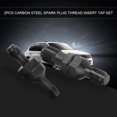 thumbnail image 3 of KIMISS 2Pcs Spark Plug Re-thread Tap,Carbon Steel Spark Plug Thread Insert Tap Set M10*1.0 / M12*1.25 M14*1.5 /, 3 of 5