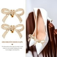 thumbnail image 3 of unbranded 1Par Clips De Dorados Con Pedrería Y Moño Para En Y Celebraciones, 3 of 6